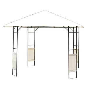 TENDONE PER GAZEBO DA GIARDINO IN METALLO 3 X 3MT COLORE BIANCO