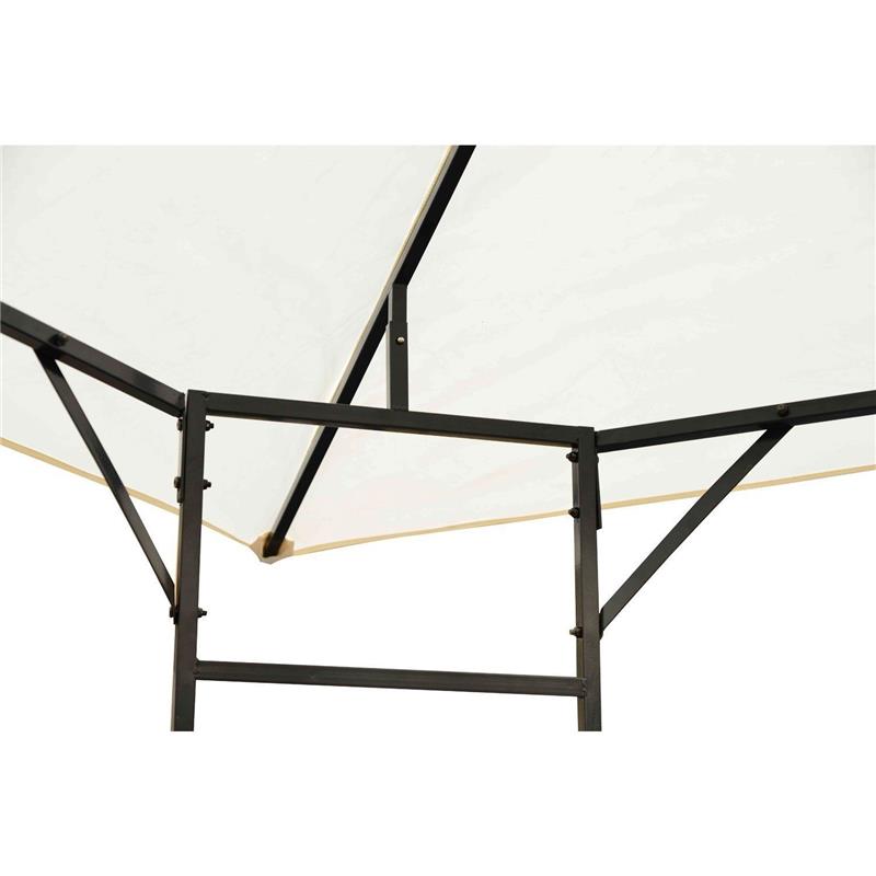 TENDONE PER GAZEBO DA GIARDINO IN METALLO 3 X 3MT COLORE BIANCO