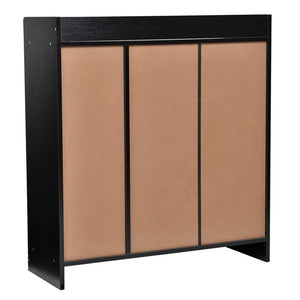 ARMADIO A SCARPIERA IN LEGNO 83 X 30 X 90 CM COLORE NERO