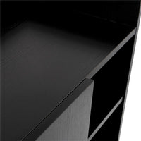ARMADIO A SCARPIERA IN LEGNO 83 X 30 X 90 CM COLORE NERO
