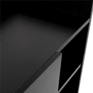 ARMADIO A SCARPIERA IN LEGNO 83 X 30 X 90 CM COLORE NERO