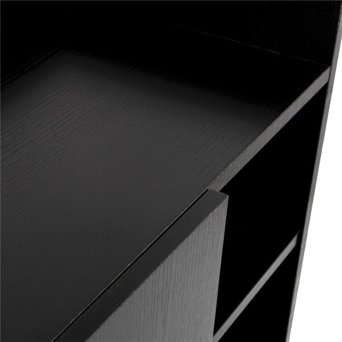 ARMADIO A SCARPIERA IN LEGNO 83 X 30 X 90 CM COLORE NERO