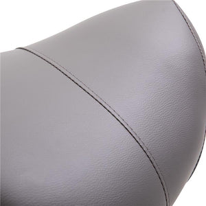 SGABELLO DA LAVORO A SELLA CON RUOTE E ALTEZZA REGOLABILE 52X53X49-61CM GRIGIO