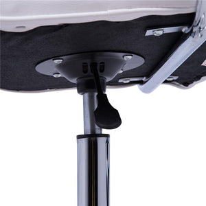 SEDIA DA UFFICIO IN SIMILPELLE BIANCA CON 5 RUOTE GIREVOLI IMBOTTITURA E ALTEZZA REGOLABILE