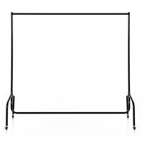 STENDER RELLA PORTA ABITI CON 4 ROTELLE IN FERRO, 150X60X150CM
