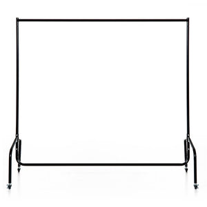 STENDER RELLA PORTA ABITI CON 4 ROTELLE IN FERRO, 150X60X150CM