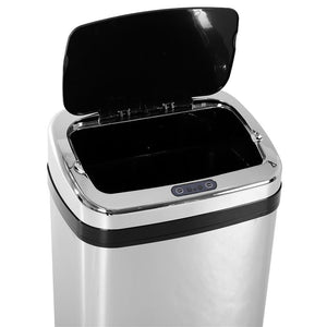 CESTINO DEI RIFIUTI IN ACCIAIO INOX SENSORE AUTOMATICO 30 L QUADRATO