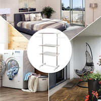 STENDINO PREMIUM A 3 PIANI REGOLABILE CON 6 RUOTE 80-142 X 55 X H152 CM