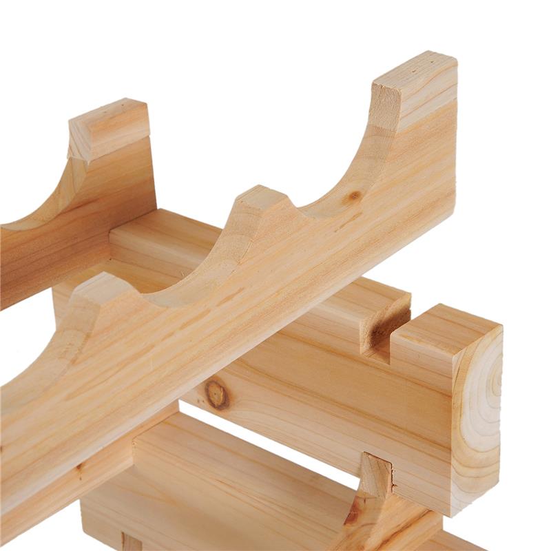 CANTINETTA PORTABOTTIGLIE IN LEGNO DI PINO CON 6 RIPIANI 114X28X80 CM