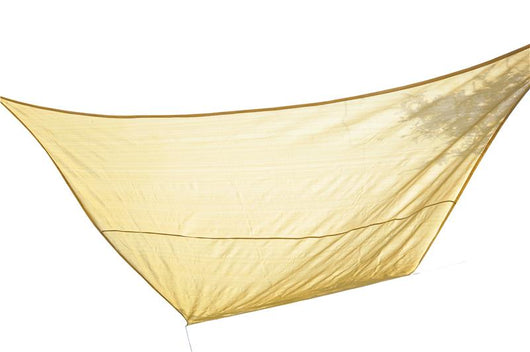 TENDA DA SOLE A VELA QUADRATA IN HDPE 360 X 360 CM IN COLORE SABBIA