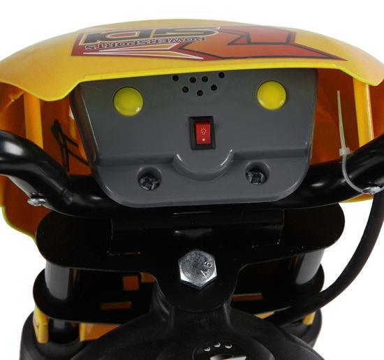 MOTO DA CROSS ELETTRICA PER BAMBINI CON ROTELLE GIALLO