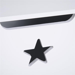 BAULE CONTENITORE PORTAGIOCHI PER CAMERETTA BAMBINI IN LEGNO BIANCO  62 X 40 X 46.5CM