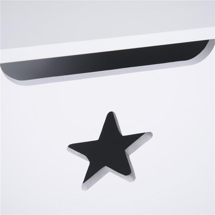 BAULE CONTENITORE PORTAGIOCHI PER CAMERETTA BAMBINI IN LEGNO BIANCO  62 X 40 X 46.5CM