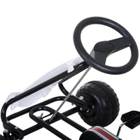 GO-KART A PEDALI PER BAMBINI BIANCO E NERO