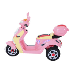 MOTORETTA PER BAMBINI ELETTRICA 6 V CON LUCI E MUSICA ROSA