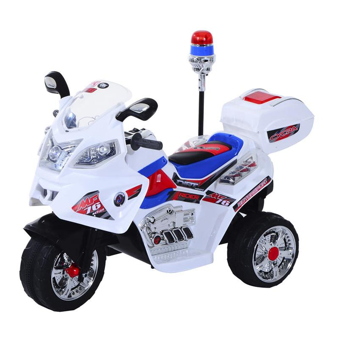 MOTO ELETTRICA PER BAMBINI 3 RUOTE CON MUSICA LUCI 112 × 51 × 72.5 CM