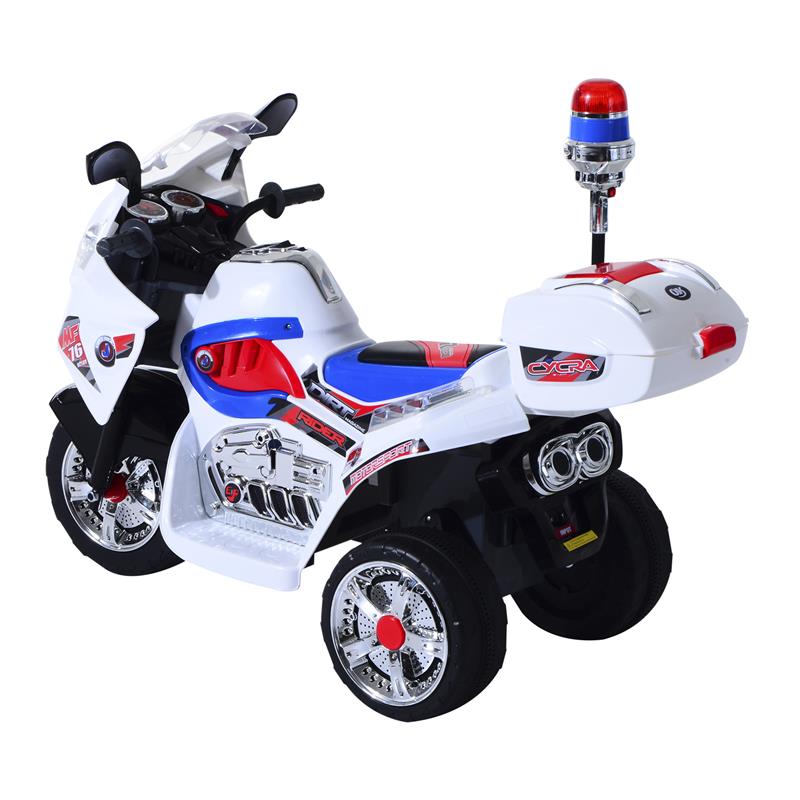 MOTO ELETTRICA PER BAMBINI 3 RUOTE CON MUSICA LUCI 112 × 51 × 72.5 CM