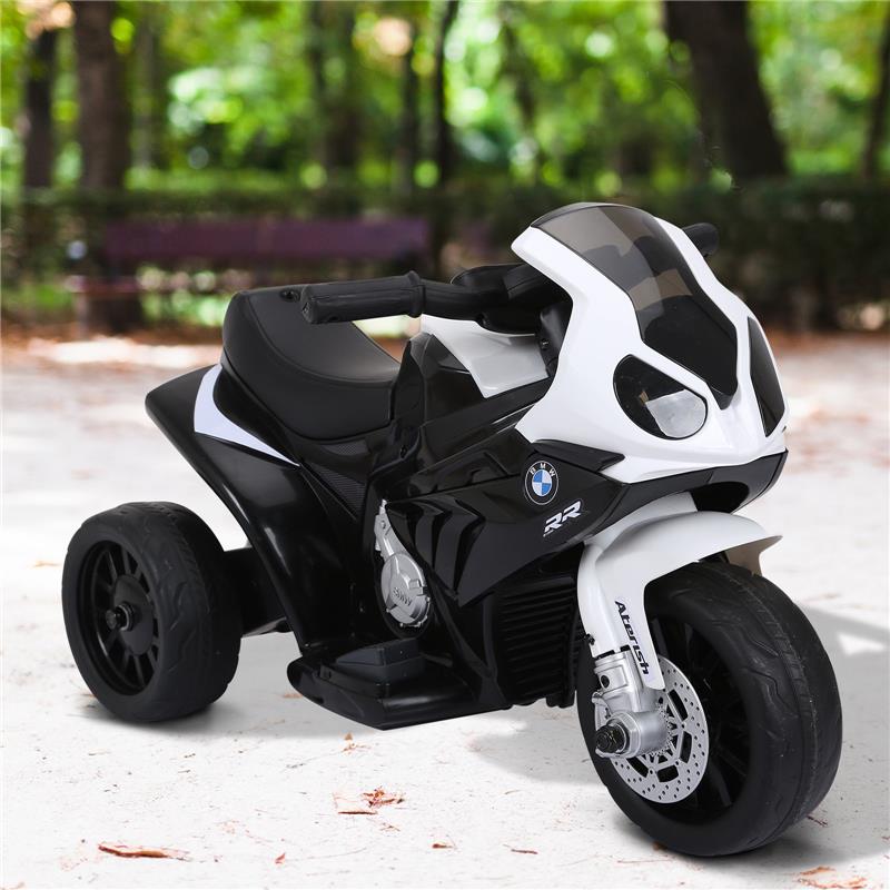 MOTO ELETTRICA PER BAMBINI BMW A BATTERIA 6 V BIANCO E NERO