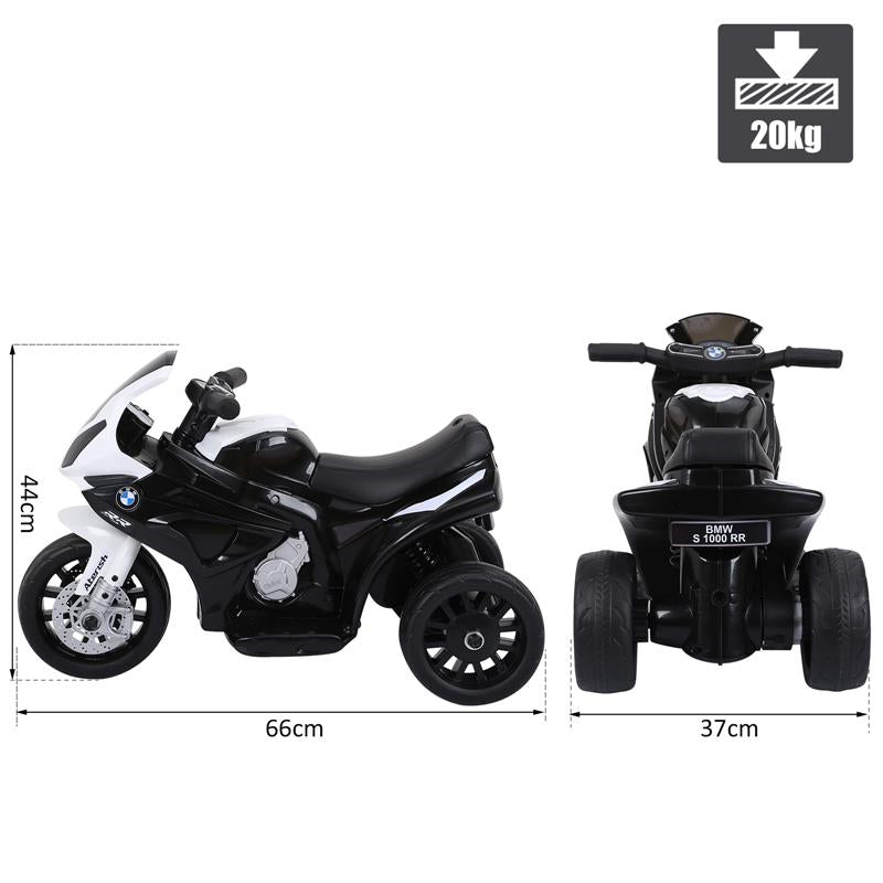 MOTO ELETTRICA PER BAMBINI BMW A BATTERIA 6 V BIANCO E NERO