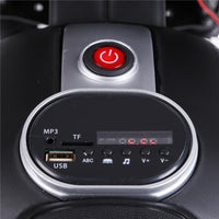 MOTO ELETTRICA BAMBINI DOPPIA SOSPENSIONE CON MUSICA E LUCI PER BAMBINI DA 3 A 8 ANNI ROSSA