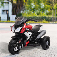 MOTO ELETTRICA PER BAMBINI 3-6 ANNI CON LUCI BATTERIA 6 V NERA ROSSA
