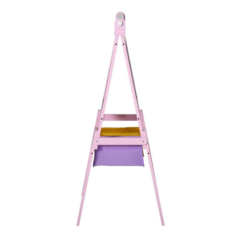 LAVAGNETTA PER BAMBINI 3 IN 1 CON RULLO FOGLI DI CARTA IN LEGNO ROSA