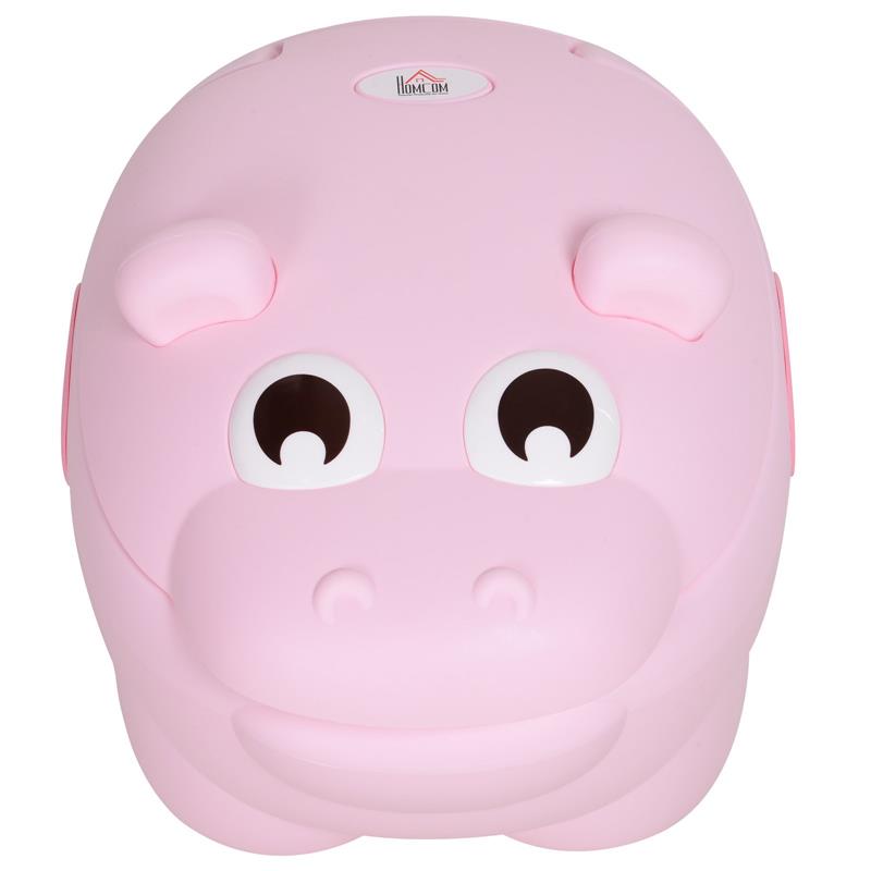 VASINO PER BAMBINI DAI 6 MESI ANTISCIVOLO 40 X 30 X 23 CM AD IPPOPOTAMO ROSA