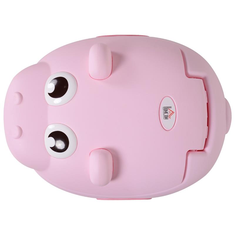 VASINO PER BAMBINI DAI 6 MESI ANTISCIVOLO 40 X 30 X 23 CM AD IPPOPOTAMO ROSA