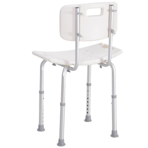 SEDIA PER DOCCIA CON SCHIENALE SEDIA DA VASCA ALTEZZA REGOLABILE ANTISCIVOLO