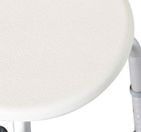 SGABELLO PER DOCCIA BAGNO ALTEZZA REGOLABILE ANTISCIVOLO, BIANCO