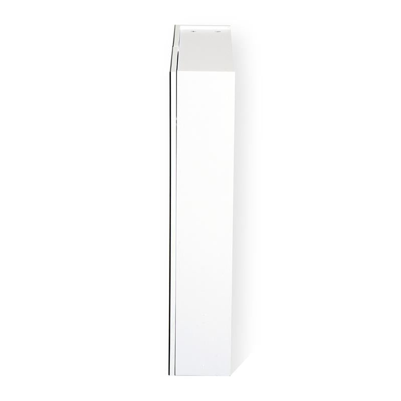 MOBILETTO PENSILE DA BAGNO CON 2 ANTE E SPECCHIERA IN MDF BIANCO 60 X 75 X 15CM