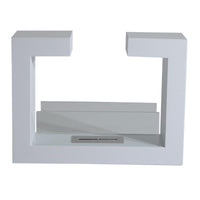 CAMINO A BIOETANOLO IN ACCIAIO INOSSIDABILE CON 1 SERBATOIO 1.5LT 78 X 25 X 58 BIANCO