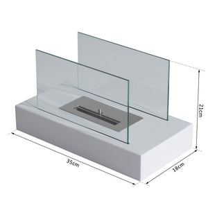 CAMINO A BIOETANOLO DA TERRA CON POTENZA 2000W BIANCO 35X18X21CM