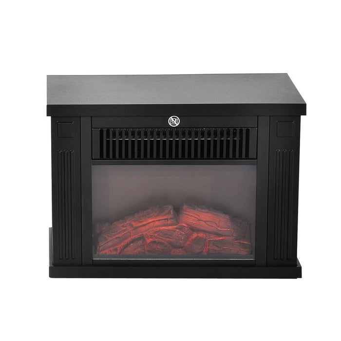 CAMINO ELETTRICO DA TERRA POTENZA 600W/1200W IN PLASTICA E VETRO TEMPERATO NERO, 34X17X25CM