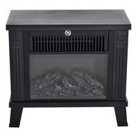 CAMINO ELETTRICO DA TERRA 600W/1200W CON EFFETTO FIAMMA, NERO, 34.5X17X31CM