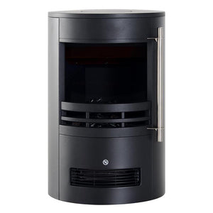 CAMINO ELETTRICO DA TERRA CON EFFETTO FIAMMA 1800W, NERO, 41X41X64.5CM