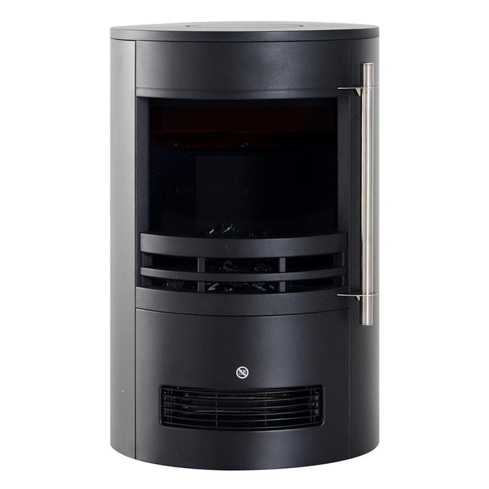 CAMINO ELETTRICO DA TERRA CON EFFETTO FIAMMA 1800W, NERO, 41X41X64.5CM