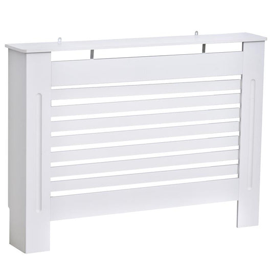 COPRITERMOSIFONE CON STRUTTURA A DOGHE 112 X 19 X 81 CM IN LEGNO BIANCO