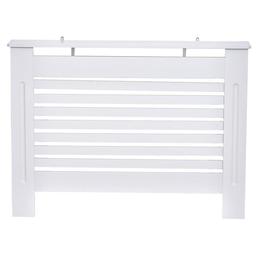 COPRITERMOSIFONE CON STRUTTURA A DOGHE 112 X 19 X 81 CM IN LEGNO BIANCO