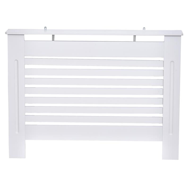 COPRITERMOSIFONE CON STRUTTURA A DOGHE 112 X 19 X 81 CM IN LEGNO BIANCO