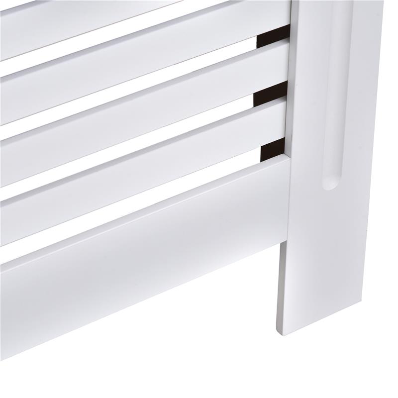 COPRITERMOSIFONE CON STRUTTURA A DOGHE 112 X 19 X 81 CM IN LEGNO BIANCO