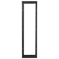 SCAFFALE PORTA LEGNA VERTICALE PER INTERNO IN FERRO NERO, 40X25X150CM