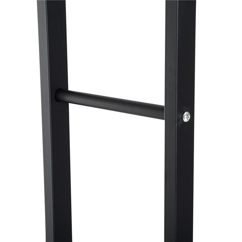 SCAFFALE LEGNAIA PER CASA E GIARDINO PORTATA 100KG NERO, 60X25X150CM