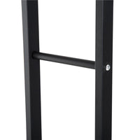 SCAFFALE LEGNAIA PER CASA E GIARDINO PORTATA 100KG NERO, 60X25X150CM