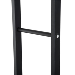 SCAFFALE LEGNAIA PER CASA E GIARDINO PORTATA 100KG NERO, 60X25X150CM