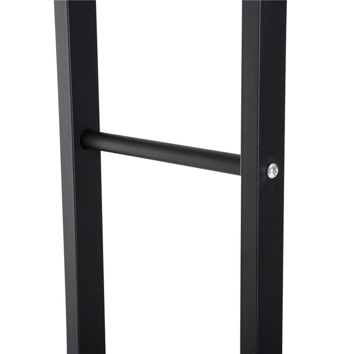 SCAFFALE LEGNAIA PER CASA E GIARDINO PORTATA 100KG NERO, 60X25X150CM