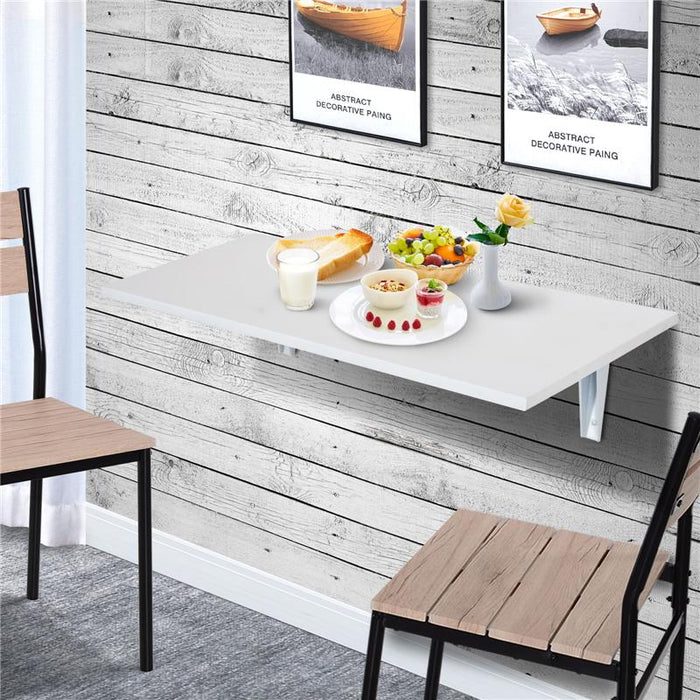 TAVOLINO A MURO PIEGHEVOLE SALVASPAZIO 60 X 40 X 20 CM BIANCO