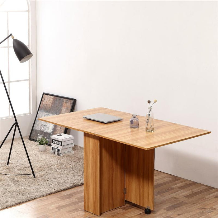 TAVOLO DA PRANZO PIEGHEVOLE 140 X 80 X H74 CM IN LEGNO NATURALE