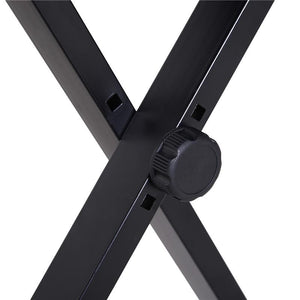 SGABELLO IMBOTTITO PER PIANOFORTE PIEGHEVOLE CON ALTEZZA REGOLABILE NERO