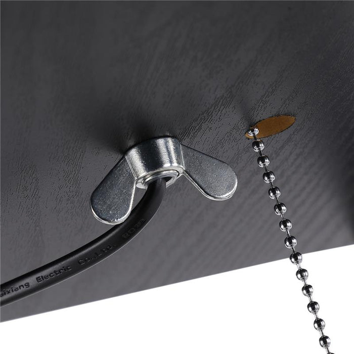 LAMPADA DA TERRA MODERNA CON LIBRERIA 3 LIVELLI 26 X 26 X 160 CM NERO